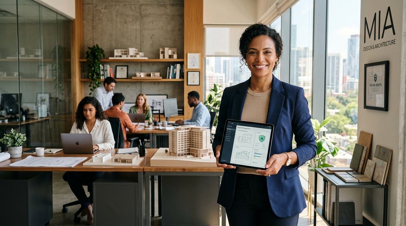 Business insurance successful studio owner